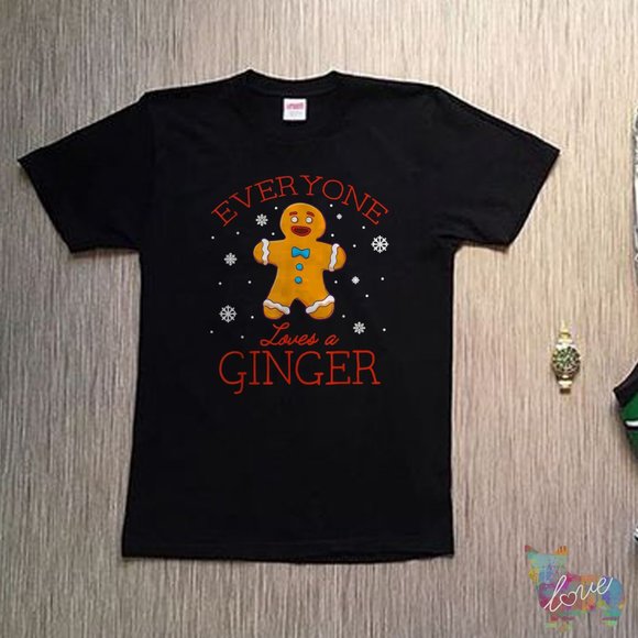 Everyone Loves a Ginger Gingerbread Man Christmas Redhead - Picture 1 of 1